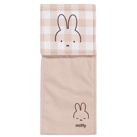 Senko 66986 Miffy Check Line Paper Holder Cover Beige Character Animal Width Approx. 5.9 inches (15 cm)