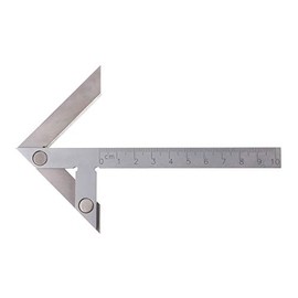 CarAngels Stainless Steel Center Gauge, 2.8 inches (70 mm), Center Scoya, 45° Scoya, Stop Ruler, Right Angle Ruler, 45 Degree Ruler, Center Finder, Carpenter Injury Tool