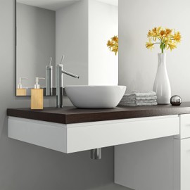 2 x Soap Dispenser, Refillable, Pump Dispenser, Bamboo & Plastic, 200 ml, Liquid Soap Dispenser, Bathroom, Natural/Silver