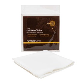 Furniture Clinic 6 Pack Lint Free Cleaning Cloths - 6 Cleaning Cloths for Cleaning, Oiling Wooden Furniture, Applying Wood Waxes and More