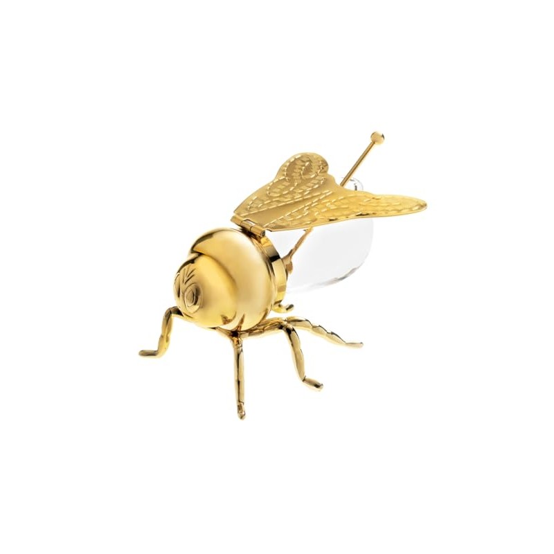 Godinger Honey Jar Gold Bee Themed Serverware Breakfast, Tea or