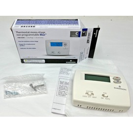 White-Rodgers NEW 1F86-0244 Emerson White Wall Thermostat Heat/Cool Heat Pump Non Programmable