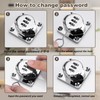 Cabinet Lock, Hasp with Numeric Password 3.5 Inches, Lock for