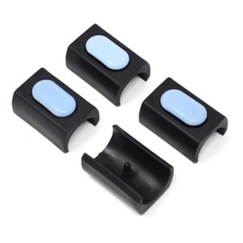 Design61 PTFE Set of 4 Gliders for Chairs Cantilever Chair Glides Diameter 23-25 mm Furniture Gliders Clamp Shell Gliders