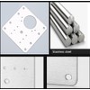 12PCS Cabinet Hinge Repair Plate - Stainless Steel Kitchen Cabinet