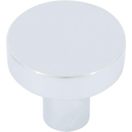 Contemporary Round Cabinet Knob, 1 Inch, Zinc Base Material, Polished Chrome by Stone Harbor Hardware