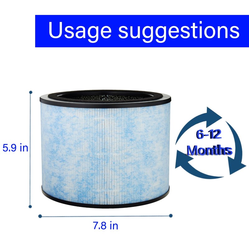 BLUTENET AP200 Replacement Filter for Instant AP200 Air Purifier, 3