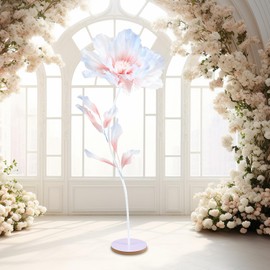 Hotop 5.3 ft Wedding Giant Flower Decorations Huge Artificial Flower with Standing Base for Reception Party Banquet Ceremony Church Floral Decor Prop Shop Window Display