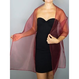 Vakkery Wedding Shawls and Wraps Silky Iridescent Sheer Shawl Scarf Soft Evening Wraps and Shawls for Women and Girls