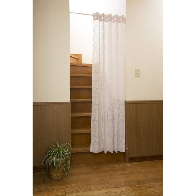 Accordion Curtain for Closet (Brown/2 Panels)