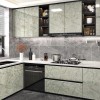 LIKILIKI Green Marble Contact Paper for Countertops Waterproof Granite Peel