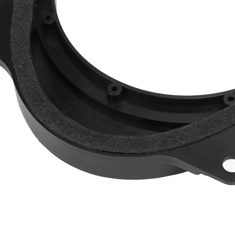 2pcs 6.5inch Black Door Speaker Adapter Spacer Rings with 2