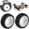 equlup 4 Pcs RC Tires and Rims Front and Rear