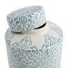 Blue & White Decorative Ceramic Ginger Jar with Lid