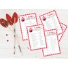 OXEDP Valentine's Day Party Games Card - Pack of 30