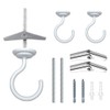 EVSTELUO 2 Sets Large Swag Ceiling Hooks Heavy Duty Swag