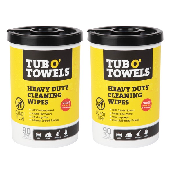 Tub O' Towels Tub O' Towels Heavy-Duty Multi-Surface Cleaning Wipes,