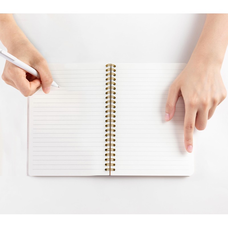 WNAGT Floral Bookish Mental Health Spiral Notebook 5.5x8.3, Mental Health