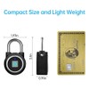 Snblzhef Fingerprint Padlock, Bluetooth Lock, Mobile APP, Smart Padlock with