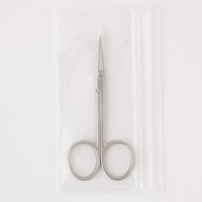 MUJI 15844456 Steel Eyebrow Cutting Scissors Total Length Approx. 3.5
