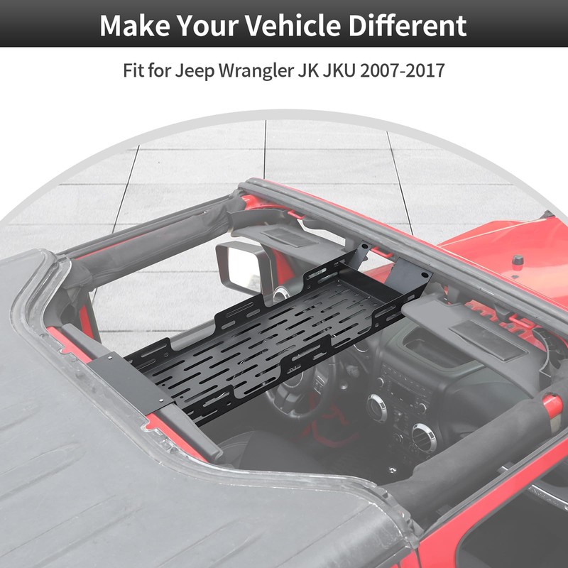 CheroCar Roof Rack Overhead Molle Panel Accessories Compatible with 2007-2018