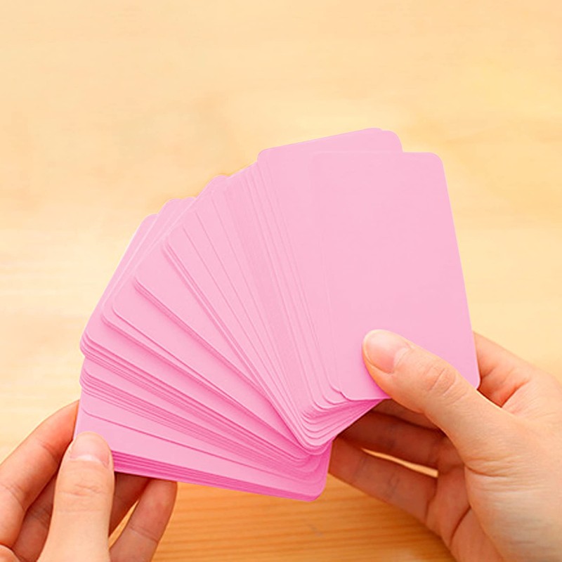 VANRA Cards Plain Business Card Size Paper, Handwriting, Info Cards,