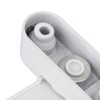 Tissting Window Lock Swivel Latch with 2 Keys, White Aluminium