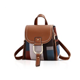 NICOLE&DORIS Womens Backpack Small Backpack Crossbody Bag Handbags Backpack for Ladies Leather Rucksack Shoulder Bag Orange