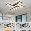 Shine LUEST Modern LED Ceiling Lights for Bedroom 26" Dimmable