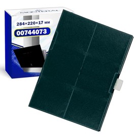 Active Carbon Filter for Cooker Hood 284 x 220 x 17 mm with the Original Code 00744073 00669648 for Bosch for Balay for Constructa for Siemens for Neff - MONTERAL