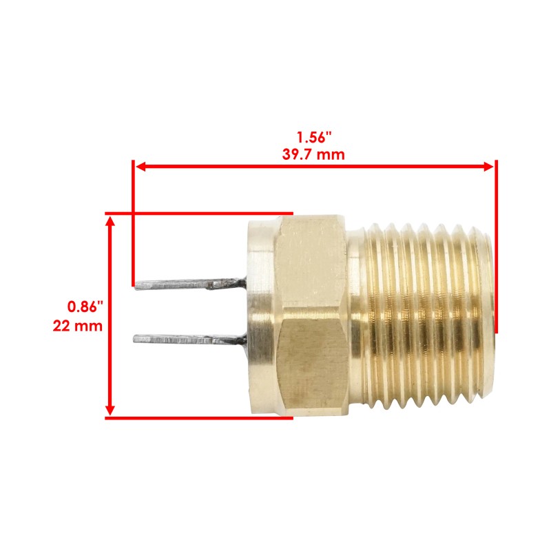 Caltric Fan Heat Thermal Sensor Switch For Polaris Scrambler 500