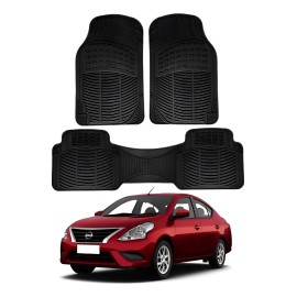 3 Tapetes Para Versa 2012 2013 2014 2015 2016 2017 2018 2019 Negro