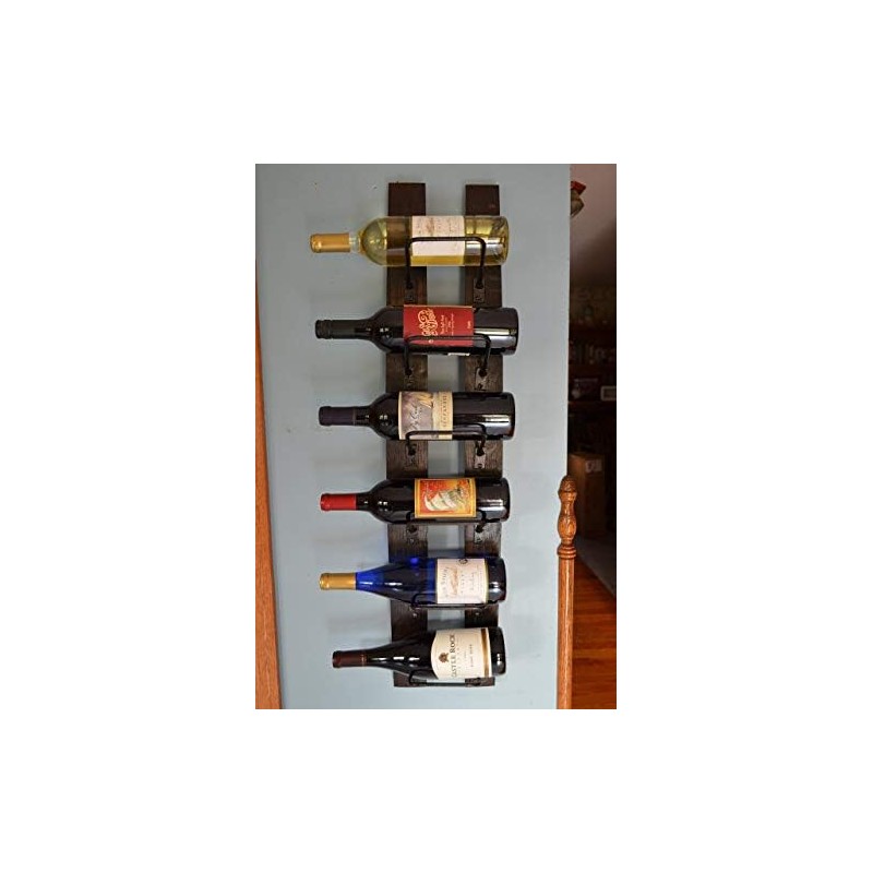 Barrels & Barn Wood Wall Wine Rack - 6 Bottle