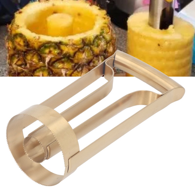 Pineapple Corer Gold Stainless Steel Pineapple Corer Peeler Cutter Fruit