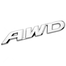1pc AWD Emblem3D Tailgate Side Sticker Badge Replacement for Pilot Ridgeline Badge 75719-TLA-A00 Drive 4x4 SUV Off Road (Chrome)