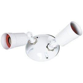 Acclaim FL1WH FloodLights Collection 2-Light Outdoor Light Fixture, Gloss White