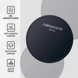 46 mm Metal Lens Caps, Metal Filter Caps, Compatible with All 46 mm Camera Lens Filter Accessories (UV, CPL, ND, 46 mm Thread Lens), CNC Machine + Lens Cleaning Cloth