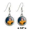 Scooby Doo Velma Character Novelty Dangling Drop Charm Earrings
