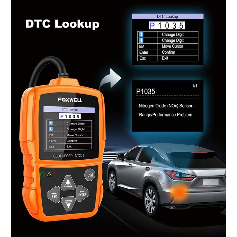 FOXWELL NT201 Universal Car Diagnostic Scanner Fault Code Reader Engine