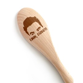 Levaukiem Funny David Wooden Spoons for Cooking, Friends TV Show Decor David Cooking Spoons, Schitts Merchandise Cooking Spoons, Kitchen Accessories Housewarming Gifts for Woman Chef Fans