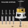 Countersink Drill Bit Set, 6PCS Countersink Drill Bit with Depth