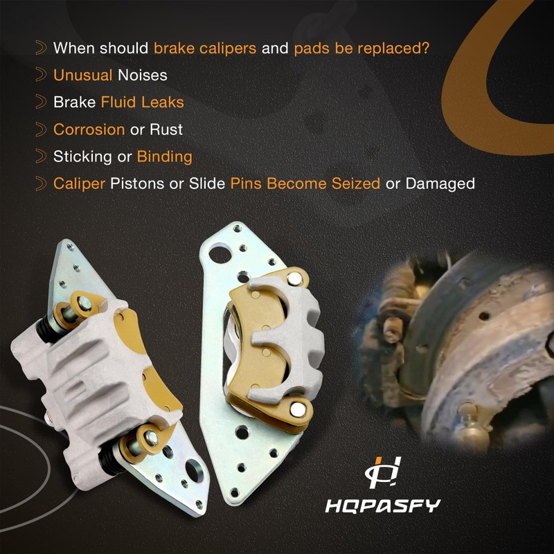 Brake Calipers with Pads Front Left & Right Compatible with