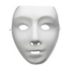 Smiffys Robot Mask, White on Elastic, Eyemasks Fancy Dress, Adult