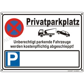 XL Private Parking Sign with Number Plate Aluminium Reflective 25 x 35 cm UV-Resistant Waterproof Rustproof with Drill Holes No Posts