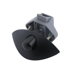 MTSmart RV Push Button Door Catch Lock for Motorhome Caravan Van Yacht Boat Marine, Half Moon Cabinet Handle Caravan RV Cupboard Drawer Zinc Alloy Push Lock Latch Knob Pull (5, Black)