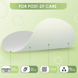 AUSLKA Blemishes Patches - 22 Strips, Hydrocolloid Blemishes Dots - Large Blemishes Patch - Blemishes Stickers - Zit Breakouts - Suitable for Larger Area Outbreaks