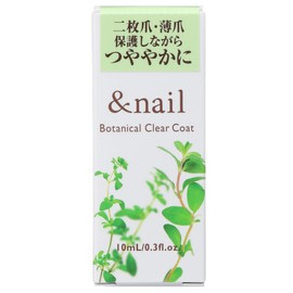 Nails Botanical Clearcoat Nail Cracked Nails, 2 Claws, Thin Claws, Reinforcement, 0.3 fl oz (10 ml)