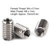 Thread Repair Insert, 10 Pieces M4 x 0.7 mm Female