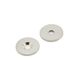 Counterunk Steel - Scheibe Für Die Verwendung von Magneten, Hängegrafiken Oder Notizenboards - 20mm Durchmesser x 2mm Dickes x 4mm Loch - Pack von 10