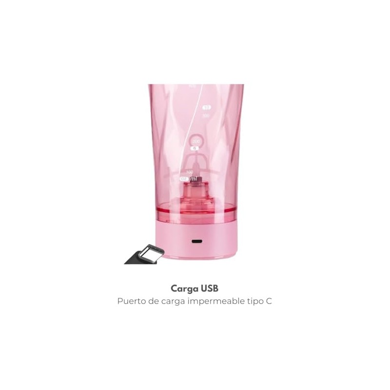 Vaso Shaker Mezclador De Proteina Electrico (Azul)